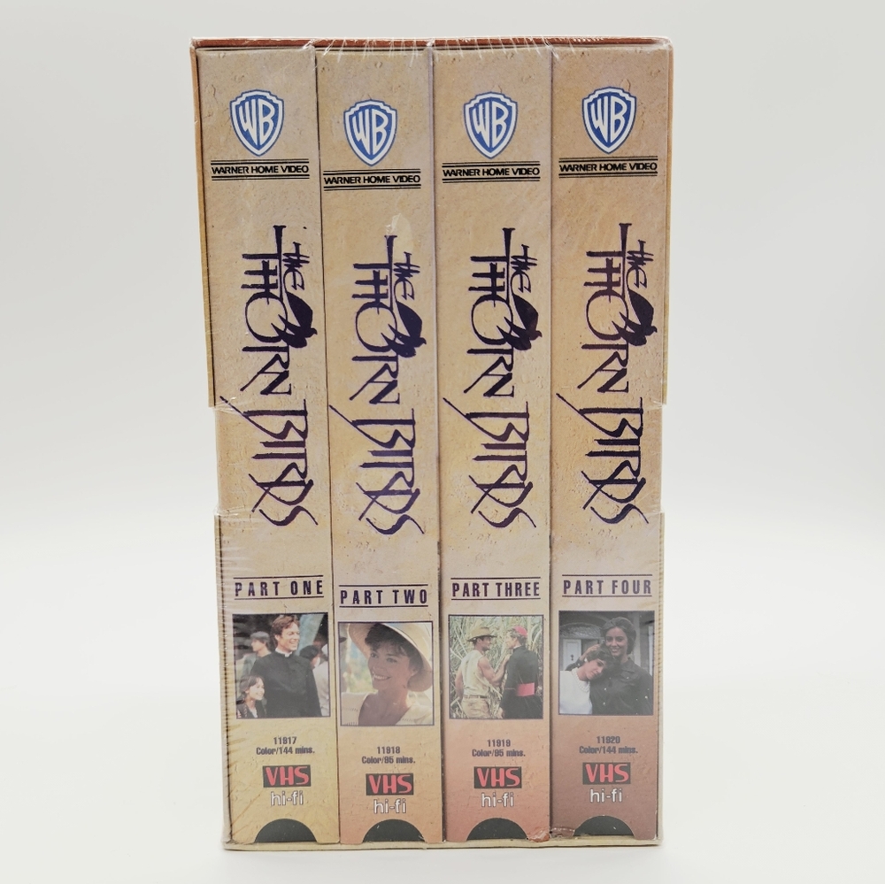 WARNER BROS | The Thorn Birds complete 4 volume/tape VHS set sealed